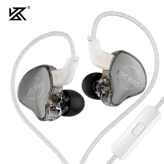 Fones de ouvido esportivos intra-auriculares KZ EDC PRO HIFI com cancelamento de ruído e graves trn v80 G8QT