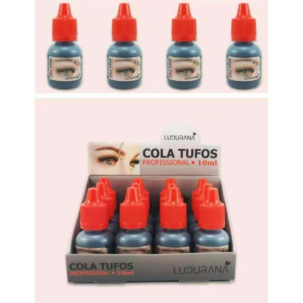 Cola Ludurana para Cílios Postiços e Tufos 10ml Profissional Alta ...
