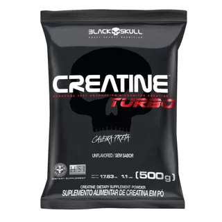 Refil Creatine Turbo Black Skull Creatina 500g