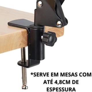Suporte Para Celular Com Braço Articulado Fixo Na Mesa