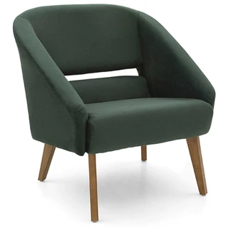 Poltrona Decorativa Quarto Herval Nice, Veludo Verde em Oferta na Shopee
