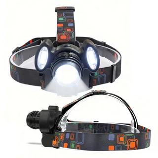 Lanterna De Cabeça Profissional LED Tática Pesca Bike Foco Regulável