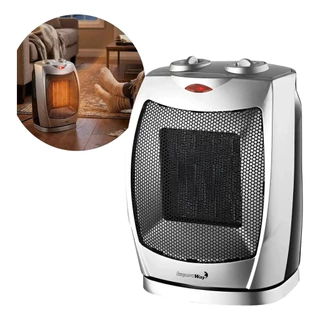 Aquecedor Cerâmico Elétrico Portátil Cinz.-escuro 127v Prateado