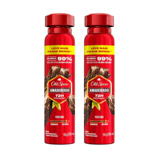 Kit Desodorante Aerosol Old Spice Amadeirado 250ml - 2 Unidades