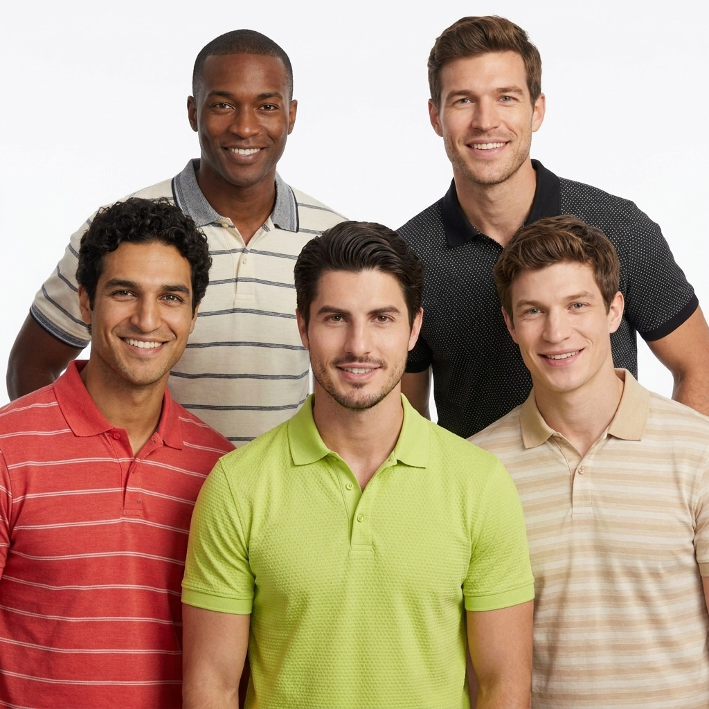 Kit 2 Polos Masculinas Piquet Gola Diversas Cores