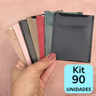Kit 90 Unidades Porta Cartão Pequeno E Compacto Masculino E Feminino