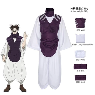 Fantasia de Cosplay de Choso de Jujutsu Kaisen, Uniforme Preto e Roxo, Kimono Masculino para Festa de Halloween SOYL CGH