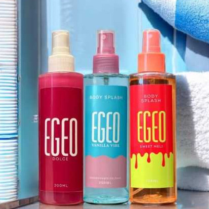 Kit Feminino Pós banho - Body Splash EGEO Vanilla Vibe + Melancia Sweet Meli 200ml cada Agradecemos a preferência!!! em Oferta na Shopee