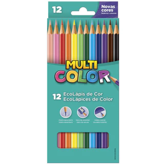 LAPIS DE COR 12 CORES SUPER MULTICOLOR - 135186 em Oferta na Shopee