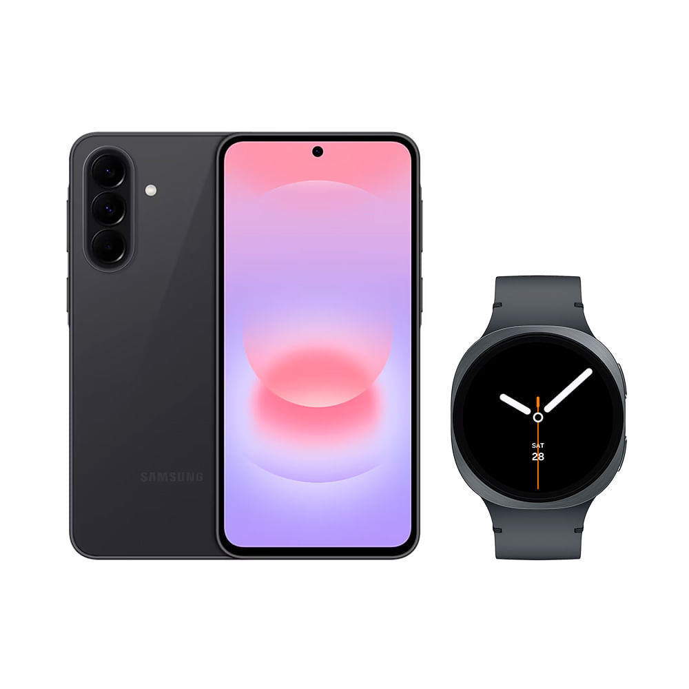 Galaxy A57 5G (128Gb) Cinza + Galaxy Watch8 Bt 44mm Grafite