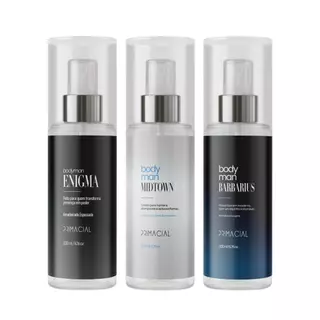 GARANTA GARANTA HOJE SHOPPE KIT COM 3 BODY SPLASH MASCULINO BARBARIUS + MIDTOWN + ENIGMA 200ML - PRIMACIAL ENVIO IMEDI