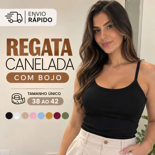 Regata Feminina Alcinha Básica Com Bojo Confortável Para Verão Casual Academia