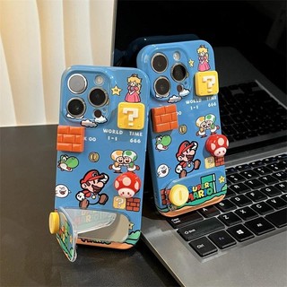 Capa de telefone Cogumelo Mario Stand Film Case