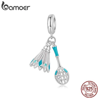 Bamoer 925 Prata Esterlina Pingente Badminton Série Esportiva Jóias Presente Feminino em Oferta na Shopee