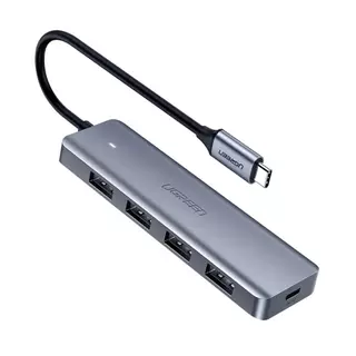 HUB TIPO-C COM 4 PORTAS USB 3.0 E 1 TIPO-C CM219 UGREEN - 70336