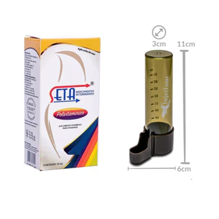 Seta Suplemento Polivitaminico 15mL Bebedouro Graduado 50mL