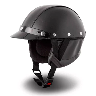 Capacete Custom em Couro Coquinho - Pro Tork