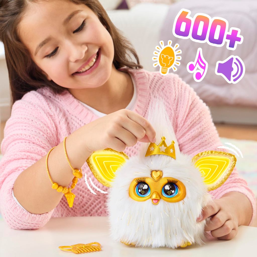 Furbish and Japanese Language Only】Hasbro Furby Branco e Dourado