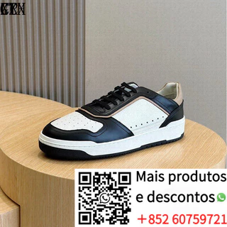 Tênis Masculinos de Couro Genuíno Brancos, Tênis Casuais Europeus de Alta Qualidade, Tênis Luxuosos