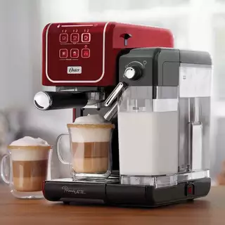 Cafeteira Espresso PrimaLatte Touch Para Cápsula Pó Café Vermelho - Oster