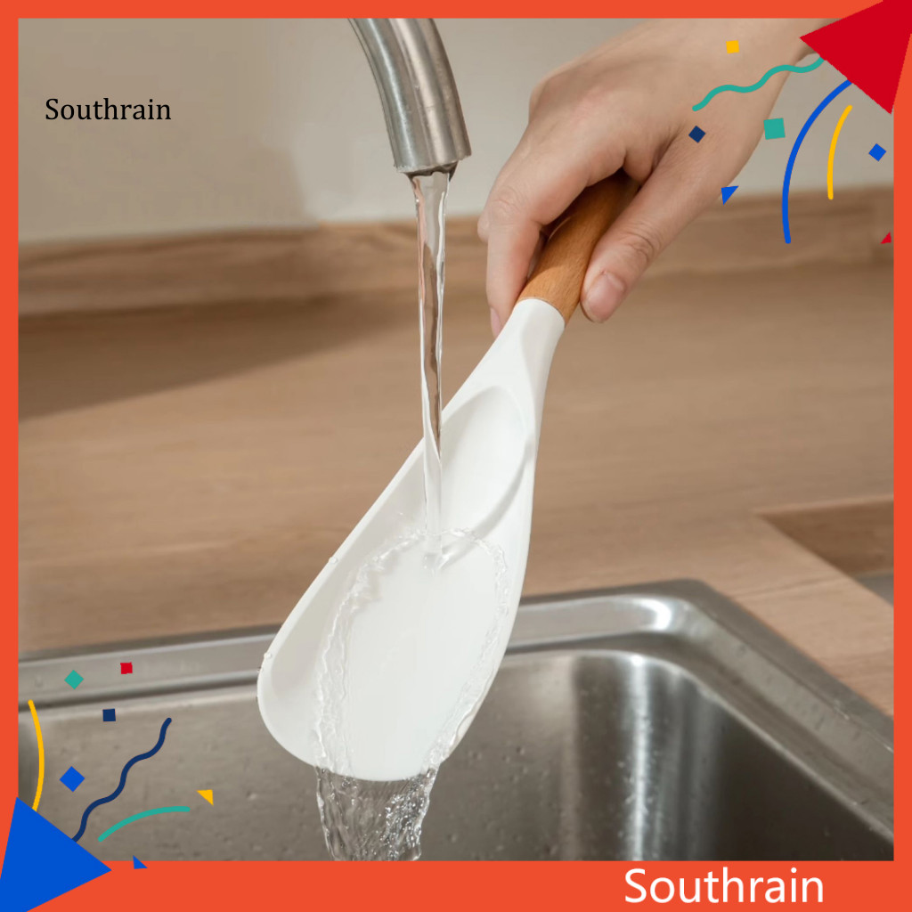 SOU A Colher De Espátula De Silicone Multifuncional 2 Em 1 Leque É ...