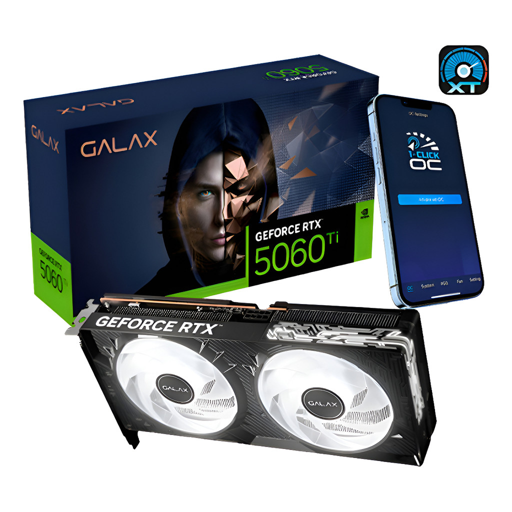 Placa De Video Galax Geforce Rtx 5060 Ti 1-click Oc Classic