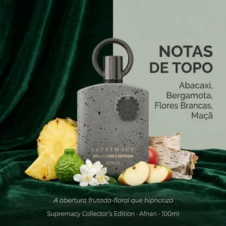 Afnan Supremacy Collector Edition EDP Masculino Importado 100ml Original Árabe Chypre Floral Âmbar Musgo Premium
