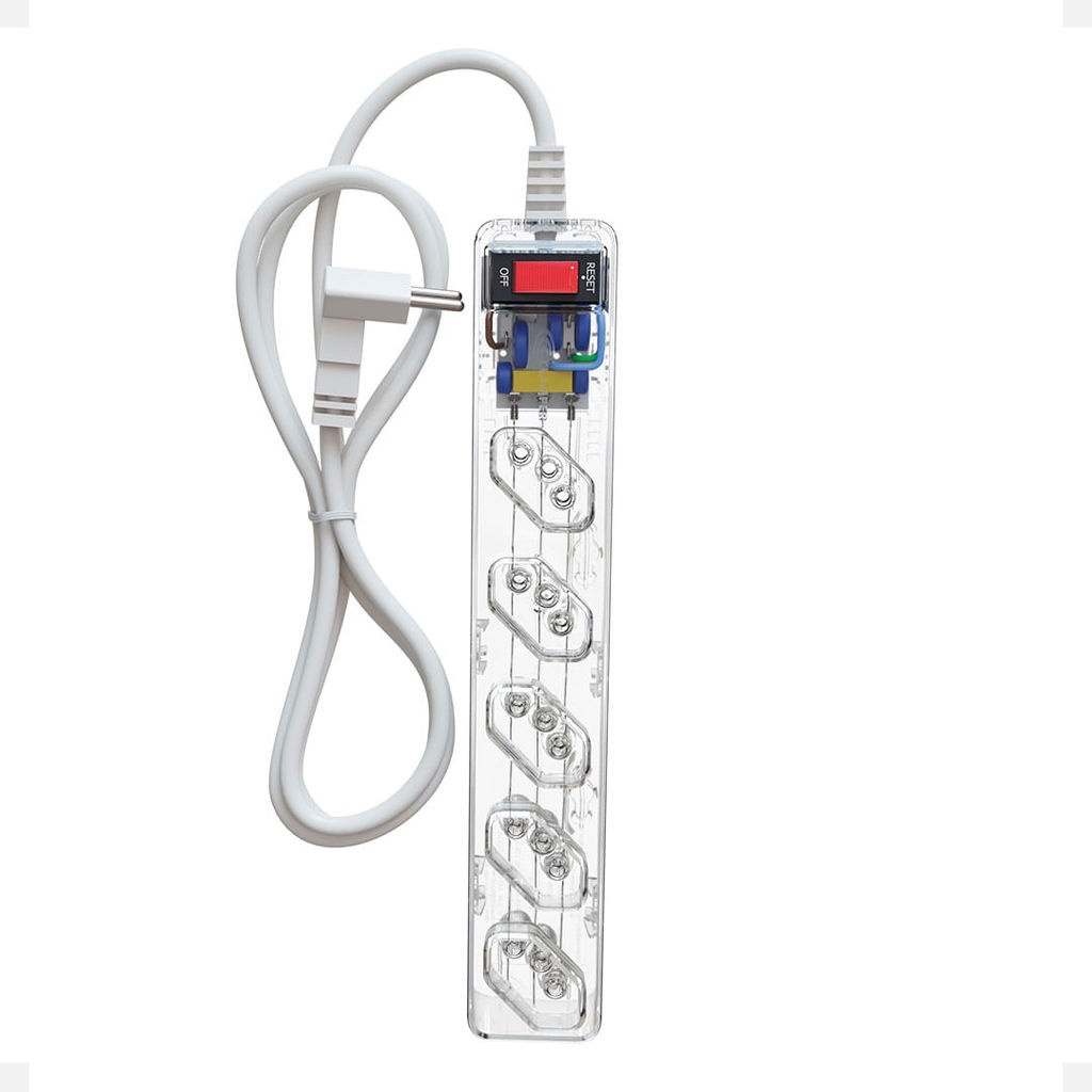 Filtro de Linha com DPS CLAMPER iCLAMPER Energia 5 LCF Transparente