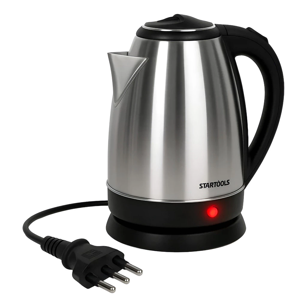 Chaleira Elétrica Jarra 1.8L Café Chá Inox 220v