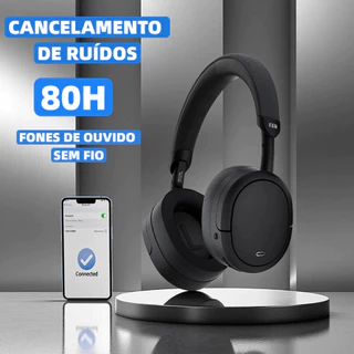 HARBOR Fone de Ouvido Headphone ANC Bluetooth Adaptativo Bluetooth+ Cabo P2 80h+CANCELAMENTO DE RUÍDOS FAM A068N