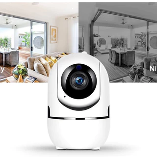 Câmera de Segurança WiFi 360° Full HD 1080p com Áudio, Visão Noturna e Rastreamento Automático | COCAM