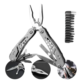 Alicate Canivete Tático Aço Inox 25 Funções Ferramenta EDC Portátil Multiferramenta de para Camping Montanhismo