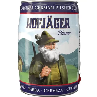 Cerveja Alemã Hofjager Pilsener Puro Malte Barril 5L