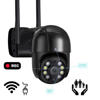 câmera de segurança wifi smart ip speed dome a8 full hd áudio infravermelho externa icsee