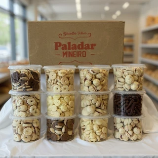 Kit 6 Potes Biscoitos Finos Amanteigados Recheados Paladar Mineiro Atacado Revenda
