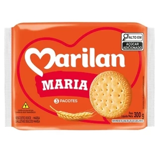 Biscoito Marilan Maizena de Chocolate 300g - Embalagem com 24 Unidades em Oferta na Shopee
