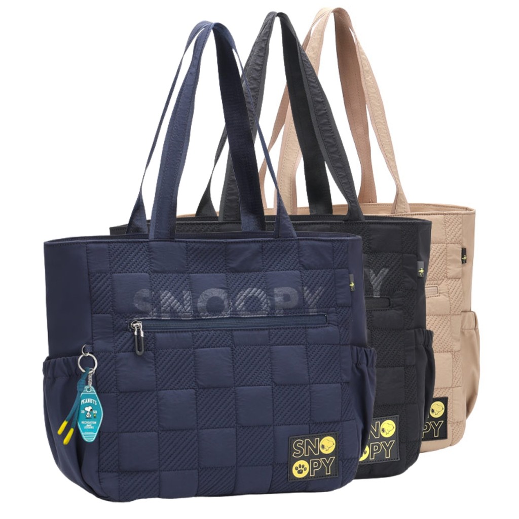 Bolsa Snoopy Semax Nylon Tote Grande Chaveiro Surf SP26014