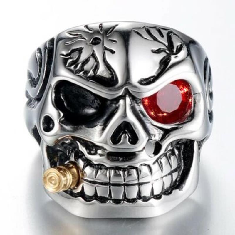 anel silver skull ring em Promoção na Shopee Brasil 2026