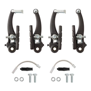 Jogo De Freios Bicicleta V-brake Em Nylon Dianteiro/traseiro