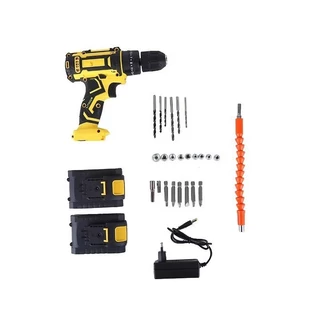 Furadeira de Impacto Multifuncional 12V Parafusadeira Elétrica Industrial Kit Ferramentas