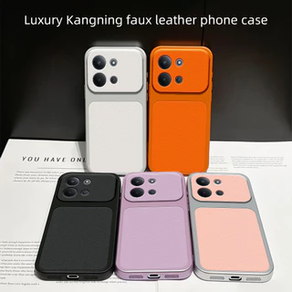 WUYI Para Xiaomi Redmi 15C 4G Capa De Telefone 5G Couro De Pele De Cordeiro PU Fosco À Prova De Choque Protetora Traseir