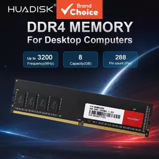 HUADISK DDR4 Computador RAM Memória 8GB 3200MHz UDIMM 288Pin Para De Jogos De Mesa