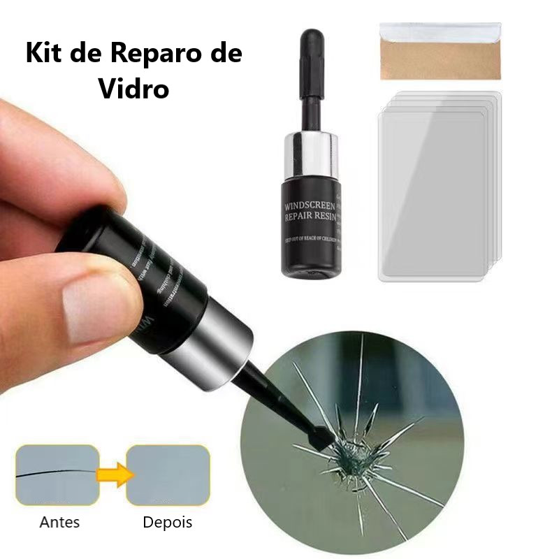 Windshield Repair Kit – Fix Cracks & Chips In Car Glass (5x2ml Resin, 5-Year Warranty)