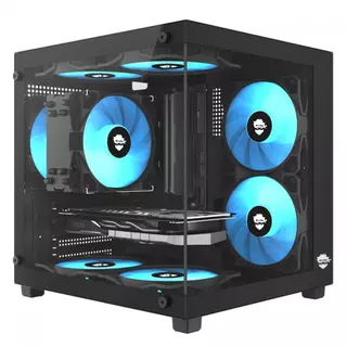 Gabinete Gamer Ninja Ryomaru, Com 3 Fans Rainbow