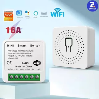 Interruptor inteligente WIFI mini 16A suporte controle por voz Alexa Google Home-Zonix