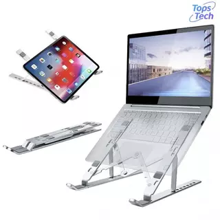 Suporte Dobrável E Portátil Slim Para Notebook E Macbook Aluminio-Tops
