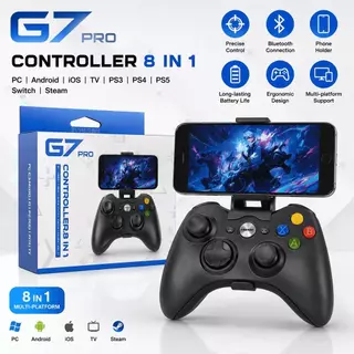 Controle Gamer G7 Pro 8 em 1 Bluetooth para PC, Android, iOS, TV e Consoles