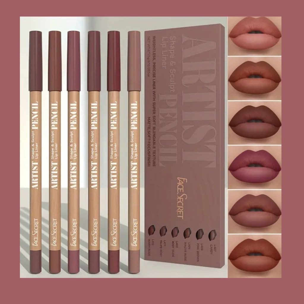 Delineador Labial Set , Nude, Ultrafino c/6 unidades - Face Secret Lip ...