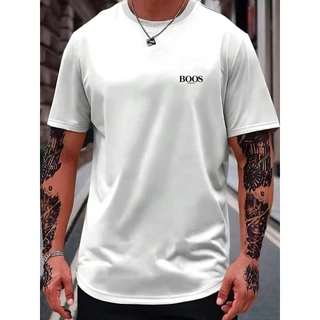 Camiseta Masculina BOS Camisa Malha Premium Blusa Importada Algodao Premium