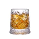 Copo Whisky Giratório 260ml, Copo de Vidro com Base Giratória